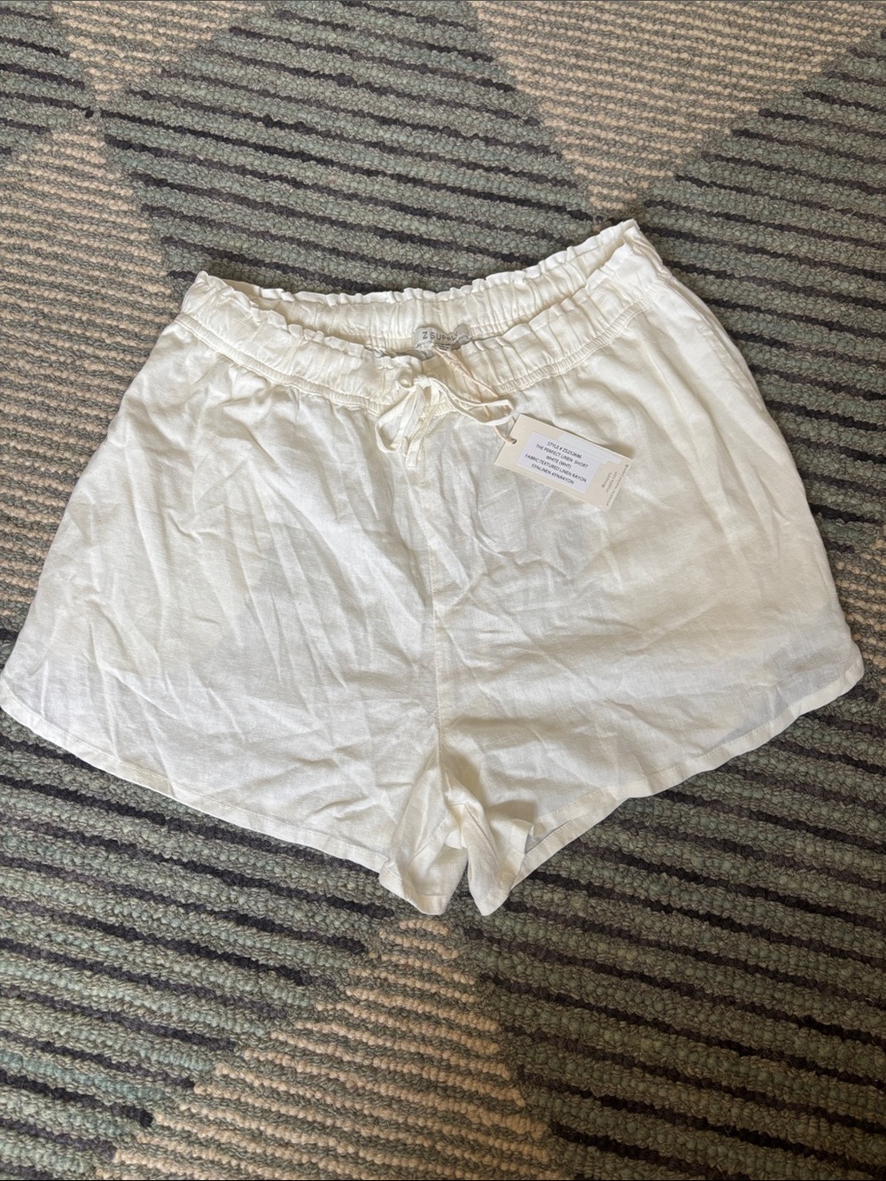 Z Supply the perfect White Linen-Blend  Shorts